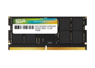 Silicon Power SP016GBSVU560F02 16 GB - 1 x 16GB, DDR5 262-pin SODIMM, 5600MT/s, CL46, Black color