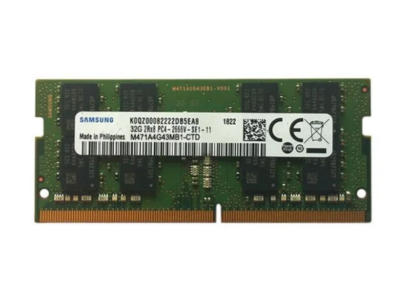Samsung M471A4G43MB1 32 GB - 1 x 32GB, DDR4 260-pin SODIMM, 2666MT/s, CL19, Green / Black color - Featured Image