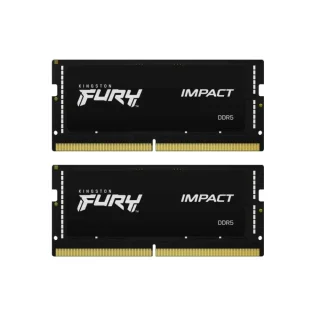 Kingston FURY Impact 64 GB - 2 x 32GB, DDR5 262-pin SODIMM, 4800MT/s, CL38, Black color
