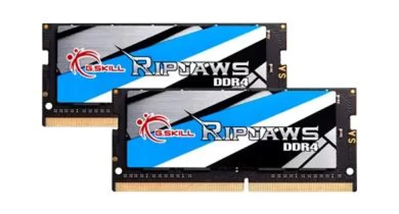 G.Skill Ripjaws 32 GB - 2 x 16GB, DDR4 260-pin SODIMM, 2666MT/s, CL19, Black / Blue color - Featured Image