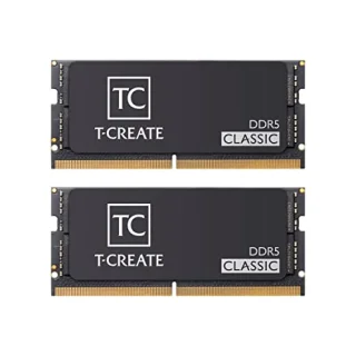 TEAMGROUP T-Create Classic 64 GB - 2 x 32GB, DDR5 262-pin SODIMM, 5600MT/s, CL46, Black color