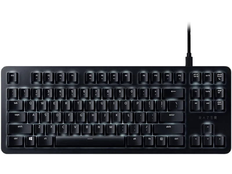 Razer BlackWidow Lite - Gaming Wired Keyboard, Razer Orange Switches, White Backlit, Tenkeyless, Black Color - Featured Image