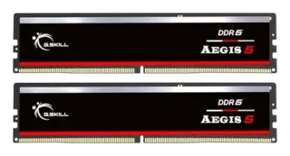 G.Skill Aegis 5 32 GB - 2 x 16GB, DDR5 288-pin DIMM, 6000MT/s, CL36, Black / Red color