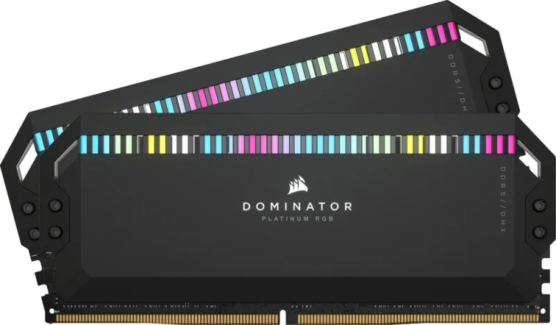 Corsair Dominator Platinum RGB 64 GB - 2 x 32GB, DDR5 288-pin DIMM, 5600MT/s, CL40, Black color - Featured Image