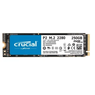 Crucial P2 - 250 GB SSD, M.2 PCIe 3.0 X4, M.2-2280