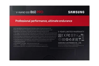 Samsung 860 Pro - 512 GB SSD, SATA 6.0 Gb/s, 2.5", 512 MB Cache memory