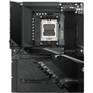 GIGABYTE B850 AORUS STEALTH AM5 ATX Motherboard – AMD B850 Chipset, AMD Socket AM5 Support (Ryzen 7000/8000/9000), DDR5-8200(OC) Dual Channel, 4x M.2 (2x PCIe 5.0 + 2x PCIe 4.0), Wi-Fi 7 (RTL8922AE), Realtek 5 GbE LAN, USB 3.2 Gen2x2 Type-C + Multiple USB Ports, HDMI 2.1, 7.1 Audio, ATX