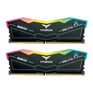 TEAMGROUP T-Force Delta RGB 64 GB - 2 x 32GB, DDR5 288-pin DIMM, 6000MT/s, CL38, Black color