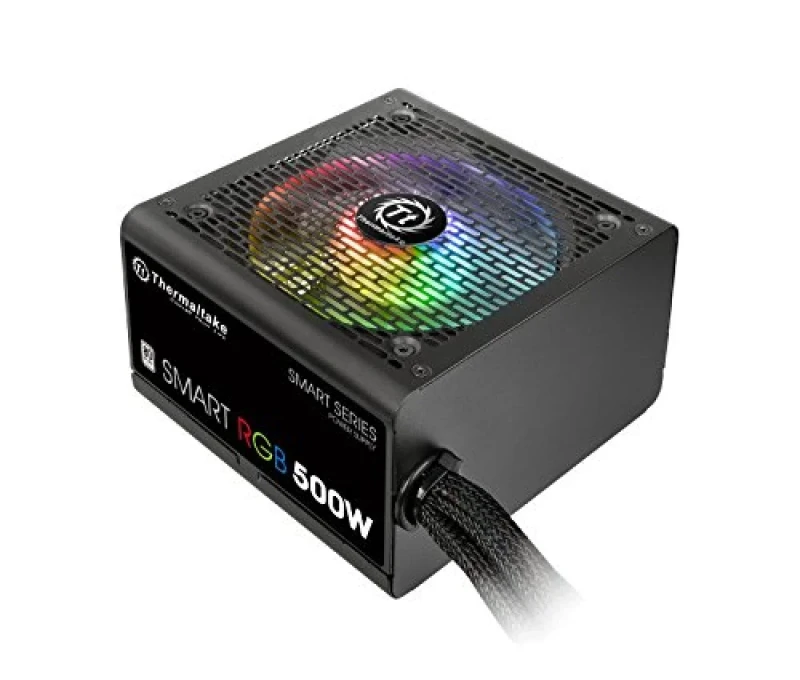 Thermaltake Smart RGB - 500 W ATX Power Supply, 80+, Non-Modular, Black Color - Featured Image