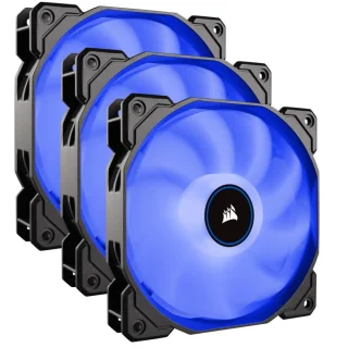 Corsair AF120 (2018) 3-Pack - 120mm fan, 26 dB, 52 CFM Airflow, 1400 RPM, Black / White Color