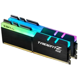 G.Skill Trident Z RGB 32 GB - 2 x 16GB, DDR4 288-pin DIMM, 3200MT/s, CL14, Black color