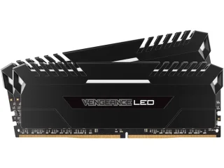 Corsair Vengeance LED 32 GB - 2 x 16GB, DDR4 288-pin DIMM, 3000MT/s, CL16, Black / White color