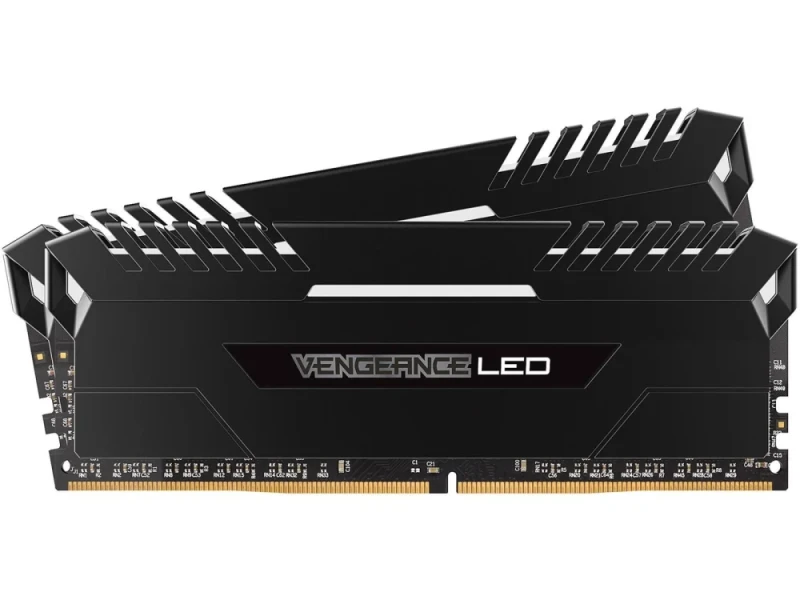 Corsair Vengeance LED 32 GB - 2 x 16GB, DDR4 288-pin DIMM, 3000MT/s, CL16, Black / White color - Featured Image