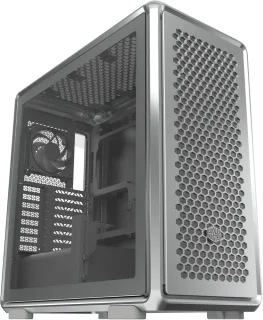 Cooler Master MasterFrame 600 FreeForm 2.0 Modular Mid-Tower ATX PC Case – Aluminum Frame with Tempered Glass Panels, Supports ATX/E-ATX/Micro-ATX/Mini-ITX, Pre-Installed 3x140mm + 1x120mm Fans, Extensive Radiator & Fan Support (Up to 420 mm), USB-C & USB-A Front I/O – Premium Open-Frame Gaming Chassis
