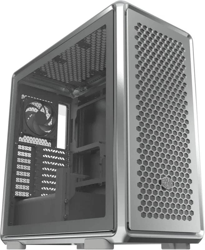 Cooler Master MasterFrame 600 FreeForm 2.0 Modular Mid-Tower ATX PC Case – Aluminum Frame with Tempered Glass Panels, Supports ATX/E-ATX/Micro-ATX/Mini-ITX, Pre-Installed 3x140mm + 1x120mm Fans, Extensive Radiator & Fan Support (Up to 420 mm), USB-C & USB-A Front I/O – Premium Open-Frame Gaming Chassis - Featured Image