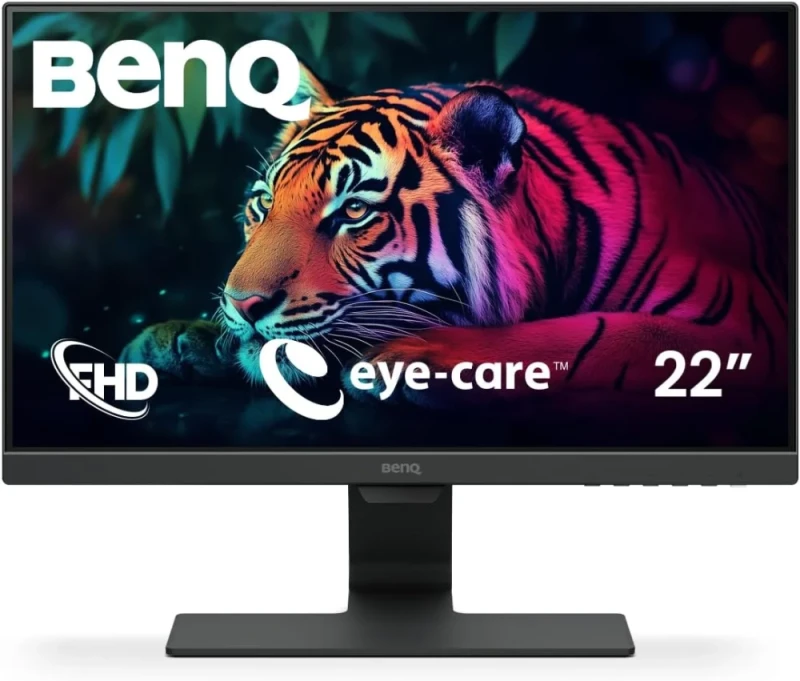 BenQ 22" GW2283 Full HD IPS Eye-Care LED Monitor – 21.5" 1920x1080 FHD, IPS Panel, 60 Hz, 5 ms, Dual HDMI + VGA, Built-In Speakers, Low Blue Light & Flicker-Free Technology, VESA Mountable, Ultra-Slim Bezel Black Display - Featured Image