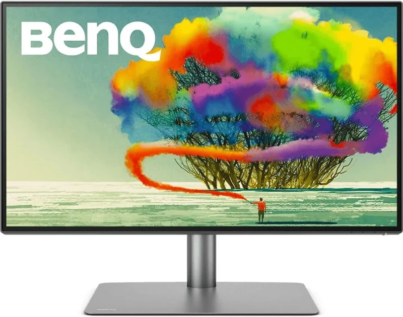 BenQ PD2725U 27" 4K UHD Designer Monitor – 27" 3840x2160 IPS LED Display, HDR10 & DisplayHDR 400, 100% sRGB/Rec.709 & 95% DCI-P3 Color, Thunderbolt 3 & USB-C with 65 W PD, Dual HDMI & DP, Built-In KVM & USB Hub, Adjustable Stand & VESA Mount for Creative Professionals - Featured Image