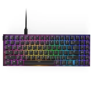 NZXT Function 2 Mini TKL Wired USB Gaming Keyboard – Compact Tenkeyless Optical Switch Gaming Keyboard with NZXT Swift Linear Optical Switches (Adjustable 1.0/1.5 mm), Per-Key RGB Backlit, Hot-Swappable Sockets, Doubleshot PBT Keycaps, 8,000 Hz Polling, Detachable USB-C Cable (US Layout)