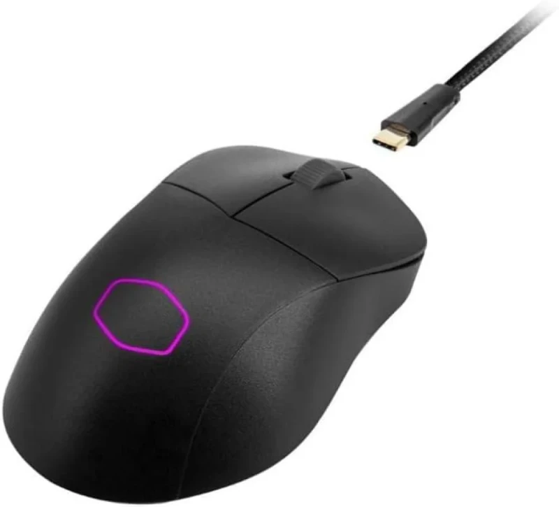 Cooler Master MM731 Hybrid Wireless-Bluetooth Gaming Mouse Black – Ultra Lightweight 59 g Optical Sensor (up to 19,000 DPI), Hybrid Wired/2.4 GHz/Bluetooth 5.1 Connectivity, PTFE Feet, 6 Programmable Buttons, RGB Lighting, Right-Handed Ergonomic Design - Featured Image
