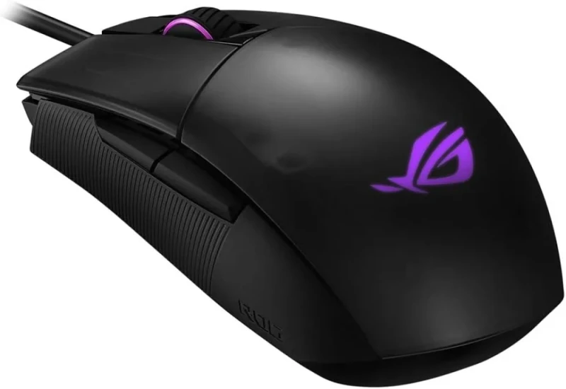 ASUS ROG Strix Impact II Wired RGB Gaming Mouse (90MP01E0-B0UA00) – Ambidextrous Light-Weight 79 g Optical Gaming Mouse, 6,200 DPI PixArt Sensor, USB Type-C, 1000 Hz Polling, Aura Sync RGB Lighting, 5 Programmable Buttons, Push-Fit Switch Socket Design, Claw/Fingertip Grip - Featured Image