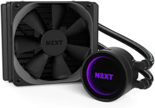 NZXT Kraken M22 RL-KRM22-01 120 mm AIO Liquid CPU Cooler – ARGB RGB Infinity Mirror Design with CAM-Control, Reinforced Extended Tubing, Single Aer P120 PWM Fan (500–2,000 RPM, 18–73 CFM), 152x120x32 mm Radiator, 400 mm Tubes, AMD & Intel Socket Support, High-Performance All-in-One Cooling System