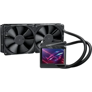 ASUS ROG RYUJIN II 240 (90RC00A0-M0UAY0) ARGB 240 mm AIO Liquid CPU Cooler – 3.5″ Full-Color LCD Display, Dual Noctua iPPC 120 mm PWM Fans, Embedded Pump Fan for VRM/M.2 Cooling, Seventh-Gen Asetek Pump, Reinforced Sleeved Tubing, Aura Sync ARGB Lighting & Intel/AMD Socket Support Premium Gaming Cooler