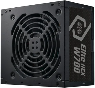Cooler Master Elite NEX W700 230V ATX Power Supply – 700W, 80 PLUS 230V EU Efficiency, Active PFC, 120mm Silent Fan, ATX12V v2.41, Non-Modular Cables, 24-Pin ATX, 4+4 CPU, 2x PCIe 6+2, 6x SATA, 3x Molex, UK Power Cable