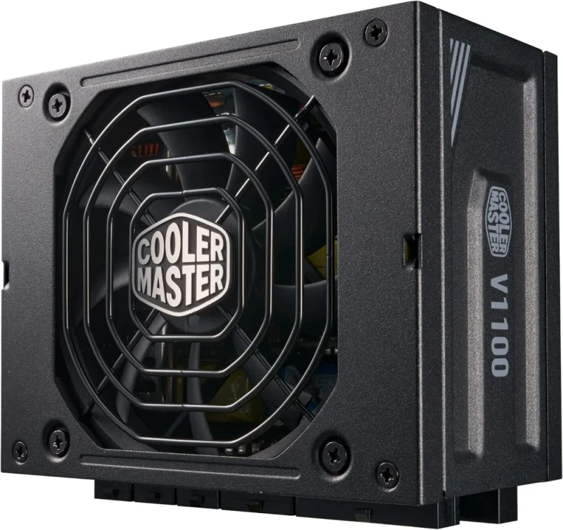Cooler Master V SFX Platinum 1100W Fully Modular Power Supply (MPZ-D001-SFAP-BK2-GL) – 80 PLUS Platinum, SFX Form Factor, ATX 3.0 & PCIe 5.0 Ready with 12VHPWR, 92mm FDB Fan, SFX-to-ATX Bracket Included, Active PFC, 8x SATA, 4x PCIe 6+2 - Featured Image