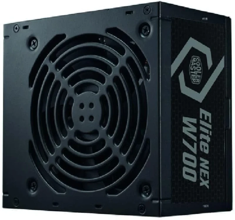 Cooler Master Elite NEX W700 230V ATX Power Supply (MPW-7001-ACBW-BE1) – 700W, 80 PLUS 230V EU Efficiency, Active PFC, 120mm Silent Fan, Non-Modular Mesh Sleeved Cables, ATX12V v2.41, 24-Pin ATX, 4+4 CPU, 2x PCIe 6+2, 6x SATA, 3x Molex, EU Power Cable - Featured Image