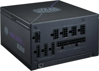 Cooler Master MWE Gold 850 V3 ATX3.1 Fully Modular Power Supply (MPX-8503-AFAG-2EBUS) – 850W, 80 PLUS Gold, ATX 3.1 & PCIe 5.1 Ready with 12V-2x6 Connector, 120mm HDB Fan, Active PFC, 8x SATA, 4x PCIe 6+2, US Power Cord