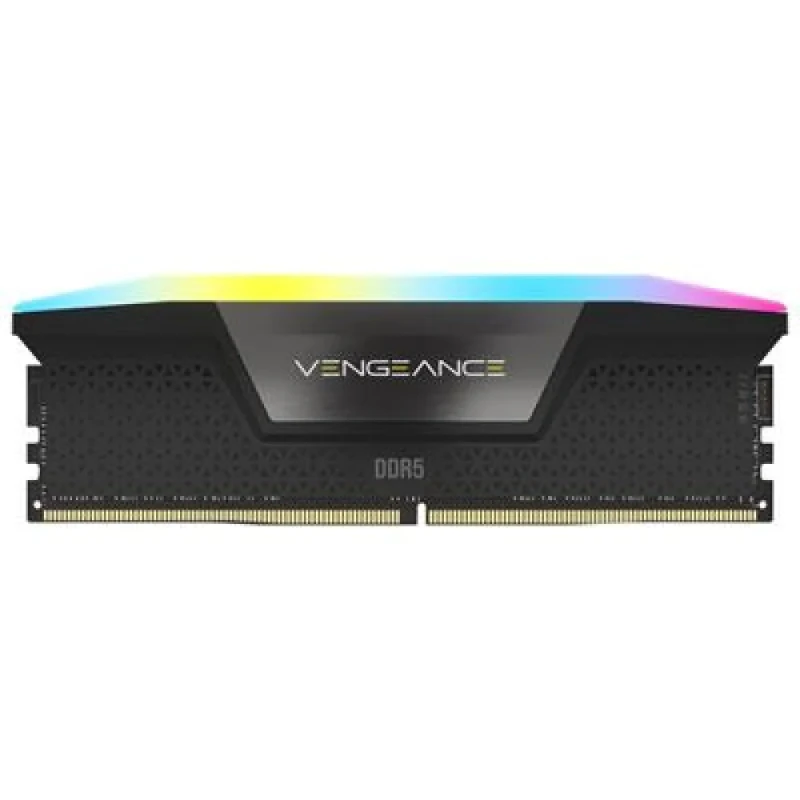 Corsair Vengeance RGB 64 GB - 2 x 32GB, DDR5 288-pin DIMM, 6400MT/s, CL32, Black color - Featured Image