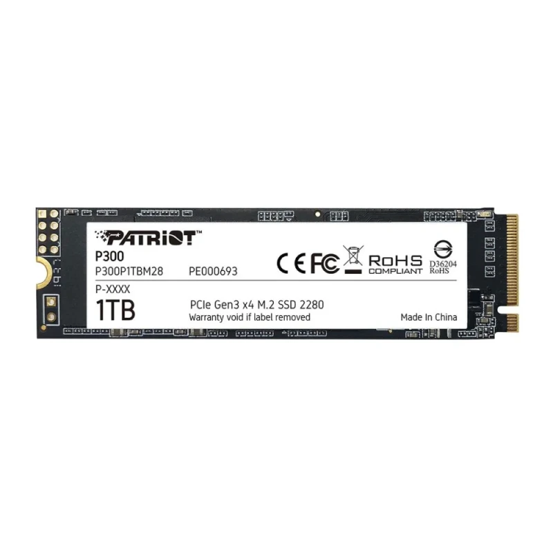 Patriot P300 - 1 TB SSD, M.2 PCIe 3.0 X4, M.2-2280 - Featured Image