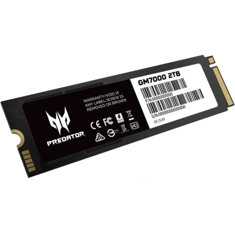 Acer Predator GM7000 - 2 TB SSD, M.2 PCIe 4.0 X4, M.2-2280, 2048 MB Cache memory - Featured Image