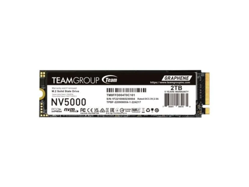 TEAMGROUP NV5000 - 2 TB SSD, M.2 PCIe 4.0 X4, M.2-2280 - Featured Image