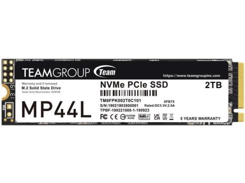 TEAMGROUP MP44L - 2 TB SSD, M.2 PCIe 4.0 X4, M.2-2280 - Featured Image