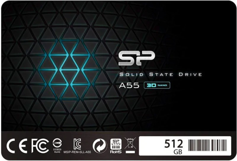 Silicon Power A55 - 512 GB SSD, SATA 6.0 Gb/s, 2.5" - Featured Image