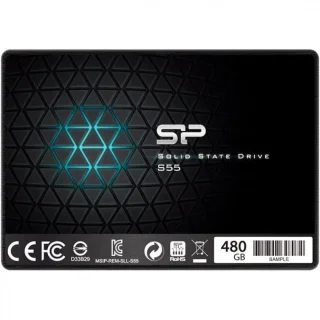 Silicon Power Silm S55 - 480 GB SSD, SATA 6.0 Gb/s, 2.5"
