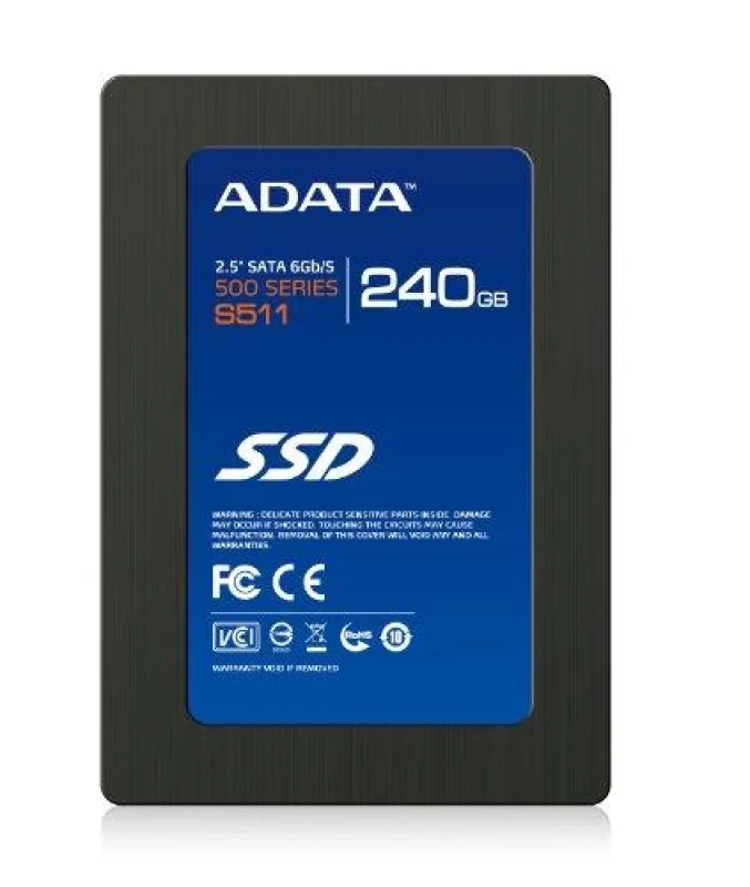 ADATA S511 - 240 GB SSD, SATA 6.0 Gb/s, 2.5" - Featured Image