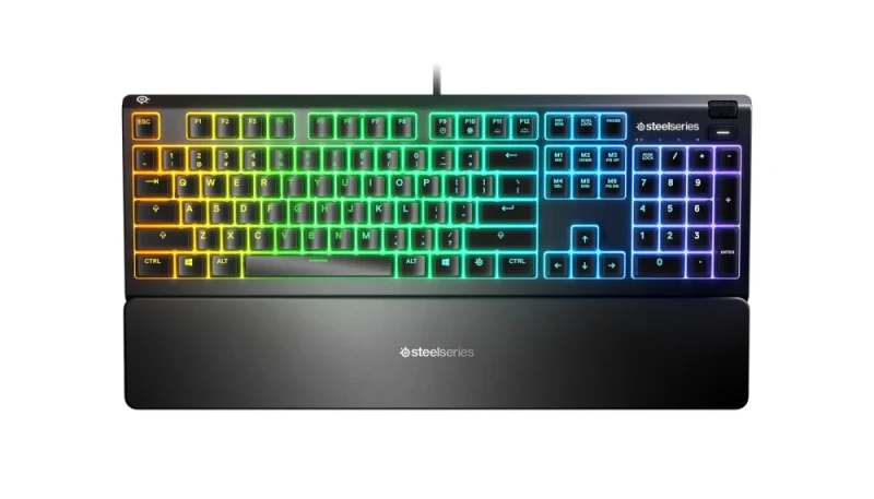 SteelSeries Apex 3 (2020) - Gaming Wired Keyboard, RGB Backlit, Black Color - Featured Image