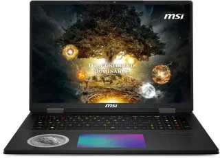 MSI TITAN 18 HX AI Norse Myth 18″ UHD+ 120Hz Mini LED Gaming Laptop, Intel Core Ultra 9-285HX CPU, NVIDIA GeForce RTX 5080 Laptop GPU, 64 GB DDR5-6400 RAM, 2TB Gen5 + 2TB Gen4x2 NVMe SSD Storage, 18″ 3840x2400 Mini LED, Wi-Fi 7, Bluetooth, Windows 11 Pro