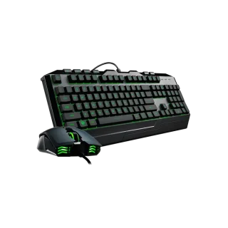 Cooler Master Devastator 3 Plus RGB Gaming Keyboard & Mouse Combo SGB-3001-KKMF3-US, Wired USB Full-Size Keyboard with Mem-chanical Switches, 7-Color LED Backlight, Multimedia Keys, Numeric Keypad, 125Hz Polling Rate, Gaming Mouse with 4 DPI Levels up to 2400