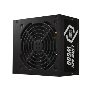 Cooler Master Elite NEX White W600 600W ATX Power Supply MPW-6001-ACBW-BE1, 80 Plus White Efficiency, Active PFC, 120 mm Sleeve Fan, Non-Modular PSU with 24-Pin ATX, EPS 4+4 Pin, 2x PCI-e 6+2 Pin, 5x SATA & 3x Peripheral Connectors for Desktop PC