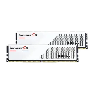 G.Skill Ripjaws S5 32 GB - 2 x 16GB, DDR5 288-pin DIMM, 6000MT/s, CL28, White color