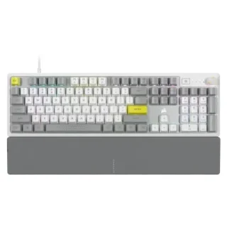 Corsair K70 CORE SE RGB w/Palmrest - Gaming Wired Keyboard, Corsair MLX Red Linear Switches, RGB Backlit, White / Gray Color