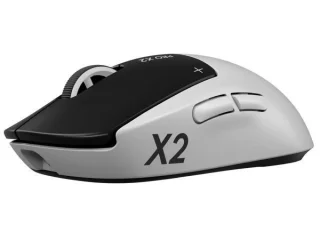 Logitech PRO X2 SUPERSTRIKE - Wired, Wireless Optical Mouse, 44000 DPI, White / Black color