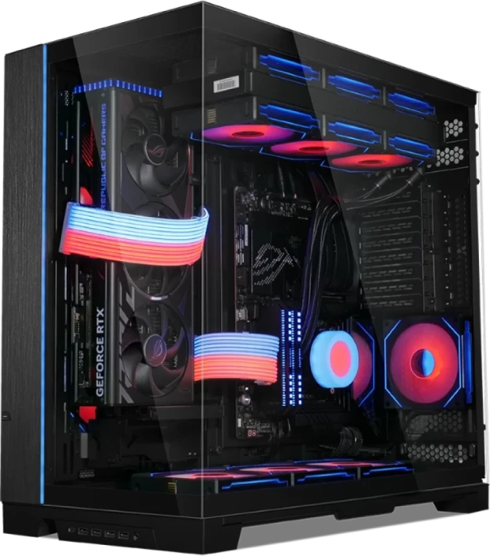 Lian Li O11 Dynamic EVO XL Black (O11DEXL-X) – Full Tower ATX/E-ATX PC Case, Dual-Chamber Design, Tempered Glass Front & Side Panels, Modular Layout, Vertical GPU Support, Triple 420mm Radiator Support, USB-C Front I/O, High-Airflow Premium Gaming Case - Featured Image