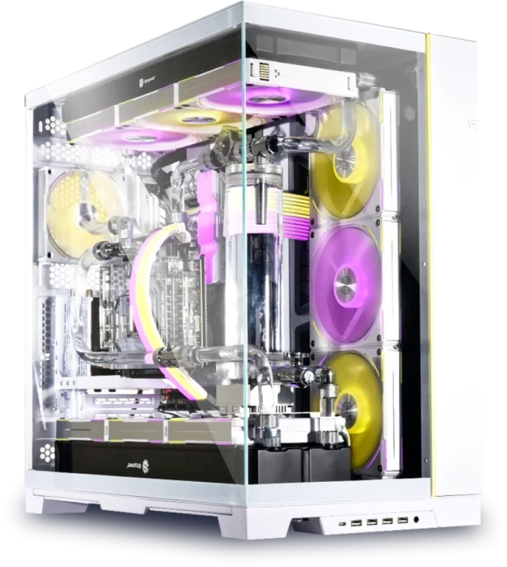 Lian Li O11 Dynamic EVO XL White (O11DEXL-W) – Full Tower ATX/E-ATX PC Case, Dual-Chamber Design, Tempered Glass Front & Side Panels, Modular Layout, Vertical GPU Support, Triple 420mm Radiator Support, USB-C Front I/O, Premium Showcase Gaming Case - Featured Image