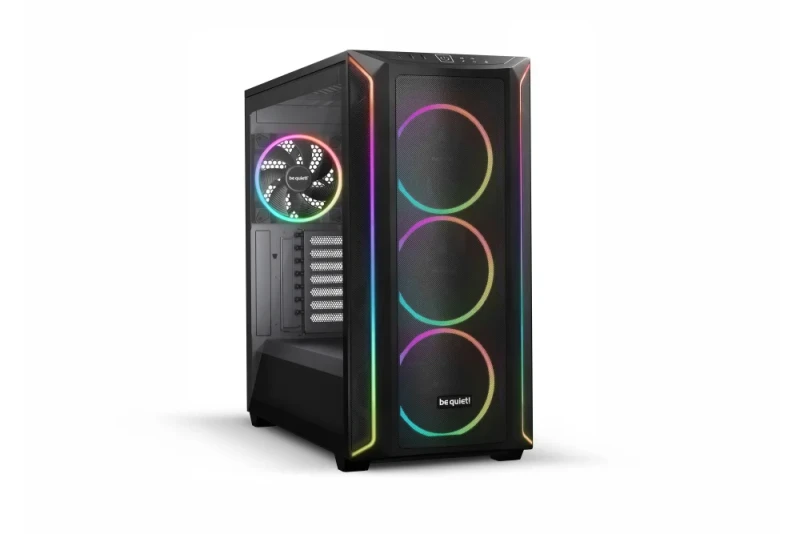 be quiet! Shadow Base 800 FX Mid Tower PC Case - Black, ATX/E-ATX Support, 430mm GPU Clearance, 420mm Radiator Support, 4x140mm ARGB Fans Included, High Airflow Design, Tempered Glass, USB-C Front I/O, PWM/ARGB Hub - Featured Image