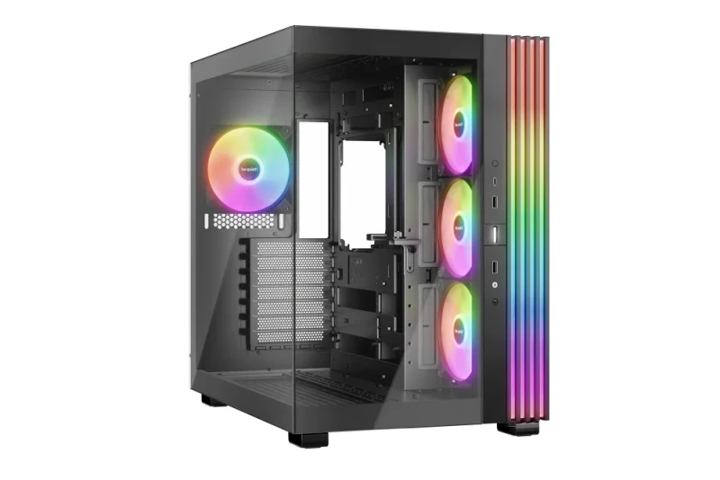 be quiet! Light Base 600 LX Mid Tower PC Case - Black, ATX/Micro-ATX Support, 360mm GPU Clearance, 360mm Radiator Support, 3x120mm Fans Included, Tempered Glass Side Panel, High Airflow Design, USB 3.0 Front I/O - Featured Image