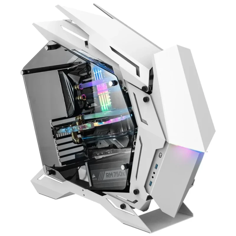 Jonsbo MOD3 White Big Tower Showcase PC Case – Tempered Glass Panels, Aluminium-Magnesium Frame, E-ATX/ATX/mATX/ITX Support, 400mm GPU Clearance, 170mm CPU Cooler, 360mm Radiator Support, 2x USB 3.0 Open-Frame Gaming Chassis - Featured Image